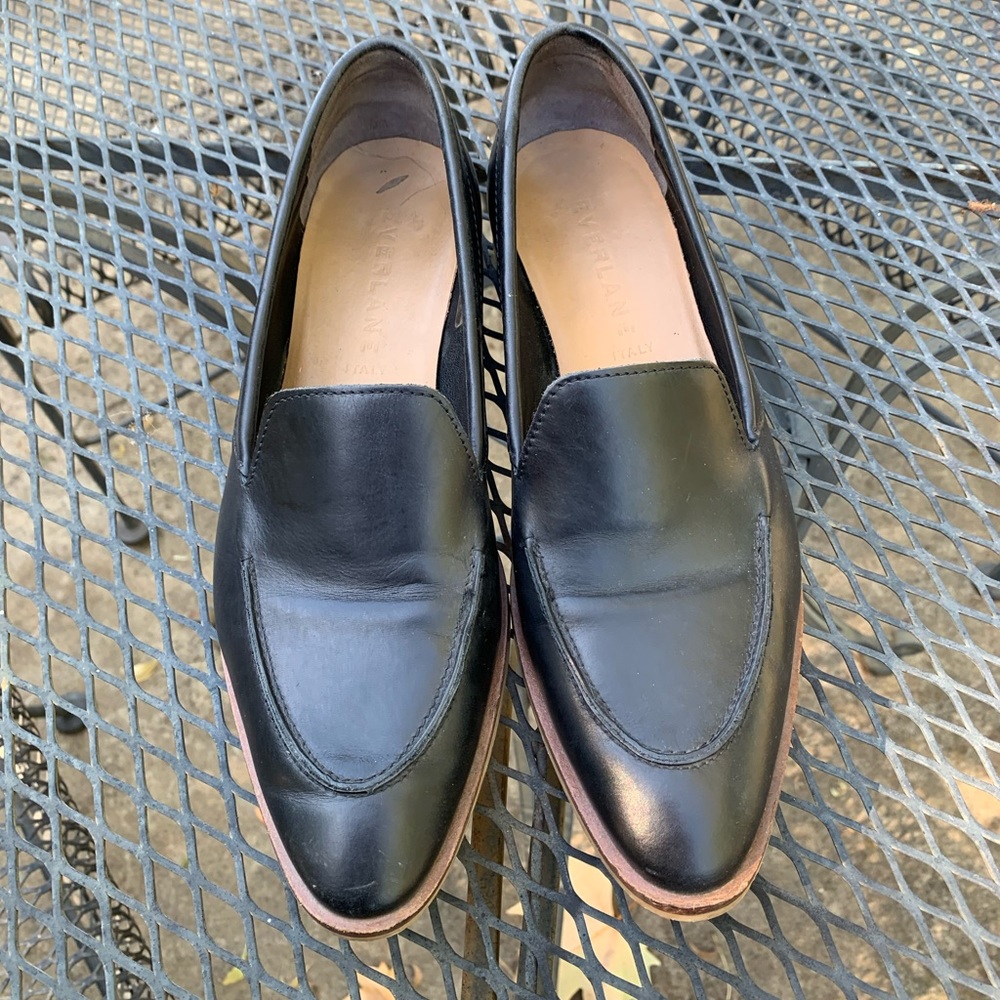 Everlane black loafers